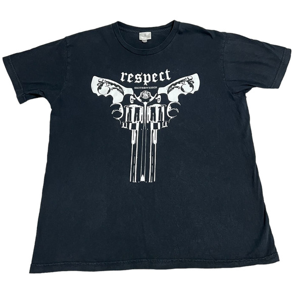 Smith & Wesson Black Graphic T-Shirt Size XL Crew Neck Short Sleeve - Picture 1 of 5